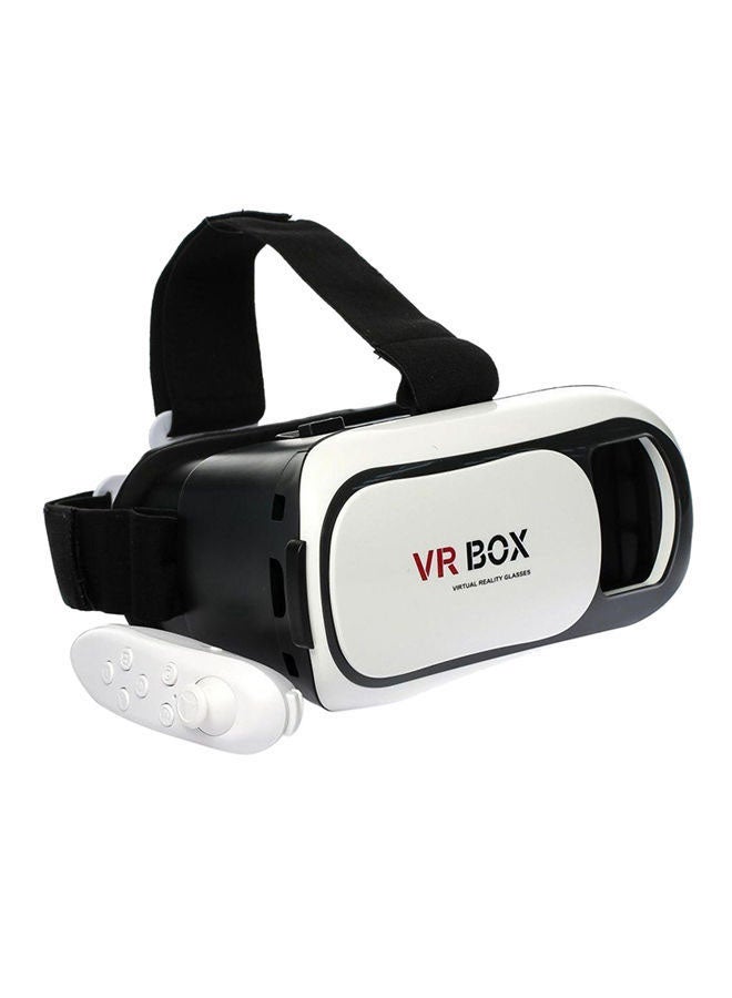 3640.0 mAh Virtual Reality 3D Glasses With Bluetooth Gamepad Remote Controller Black/White - Image 1